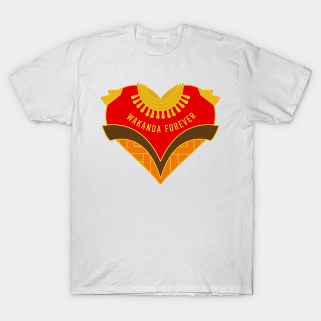 Superhero Heart - Wakanda Forever T-Shirt by KitCronk